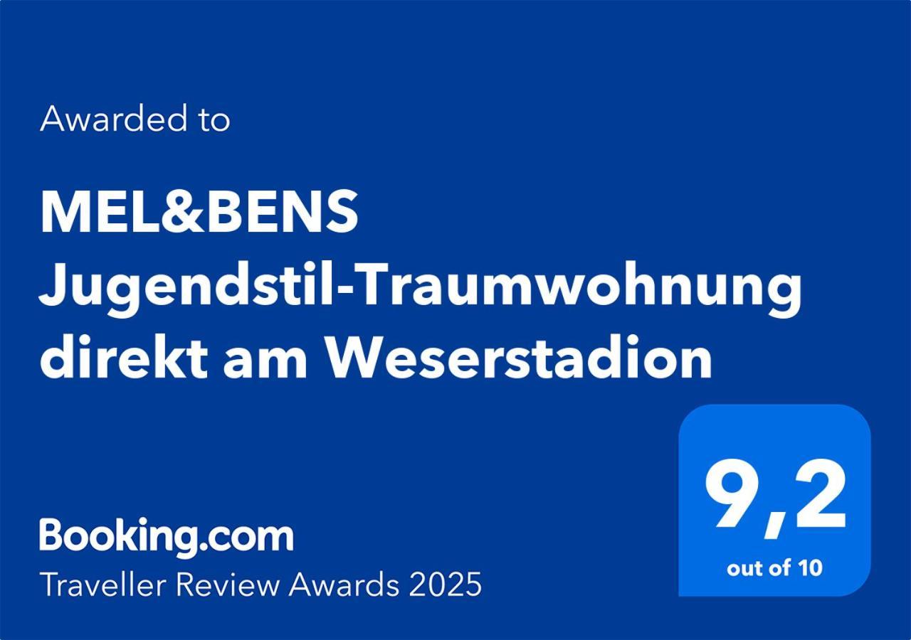 Jugendstil-Traumwohnung direkt am Weserstadion BRE Exterior foto